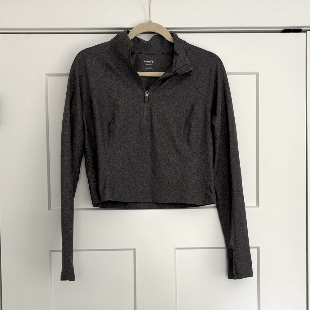 Women's Cropped Quarter-Zip Top